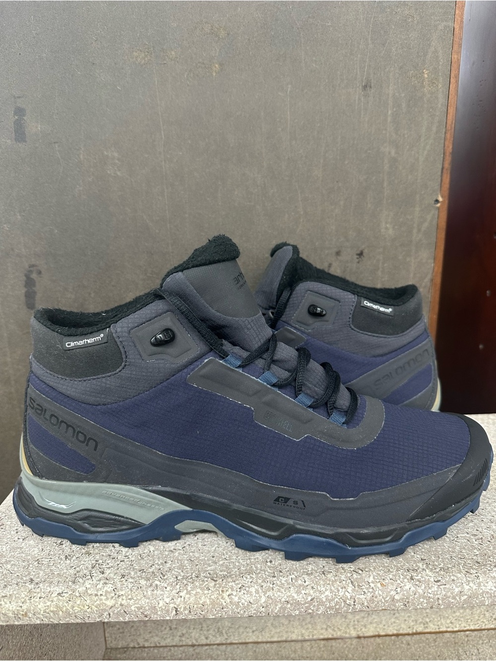 Salomon x carhartt X-ALP Men's Navy Mid-Top Trail Shoes boots size 13 men’s